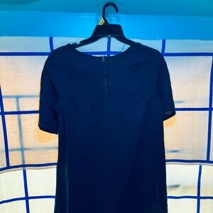 Billy Reid midi dress midnight blue with pockets to feel stylish and comfortable